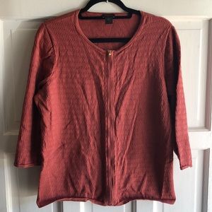 Ann Taylor Factory - zip front cardigan - XL